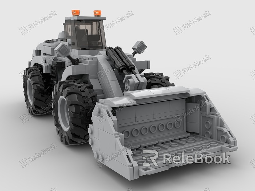 LEGO toy bulldozer mechanical construction truck excavator model