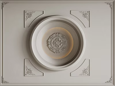 French Ceiling Bedroom Ceiling Guest Restaurant Ceiling Hall Away Ceiling 3d model