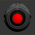 Modern monitoring head security monitoring surveillance camera 3d model