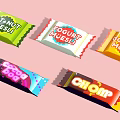 Colorful Wrapped Muesli Bars Featuring Oat Nut Yogurt Golden And Chomp Candy Bob Varieties