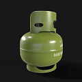 Green 15kg Gas Cylinder From Nigeria Petroleum Marketing As Household Item