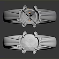 Stylish Silver Rings With Red Orange Gemstones Exquisite Design And Reflective Surface