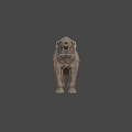 Realistic Gray Elephant 3D Model With Long Trunk Tusks And Detailed Skin Texture