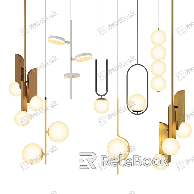 Multi-head small chandelier steam gun chandelier model