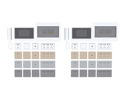 Hardware switch panel 3d model
