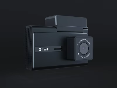 Black Commercial Electronic Device With WiFi And Ultra HD Camera Features 3d model