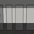partition glass partition glass screen changhong glass partition screen partition 3d model