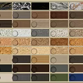 Wall Panels Featuring Various Colors Textures And Design Samples 3d model