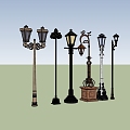 Outdoor street lamp 3d model