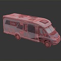 Modern RV Camper Car Camper Car 3d model