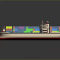 Cargo Ship With Colorful Containers On Deck