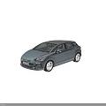 Citroën Car Front View With Stylish Grille Headlights And Modern Exterior Design