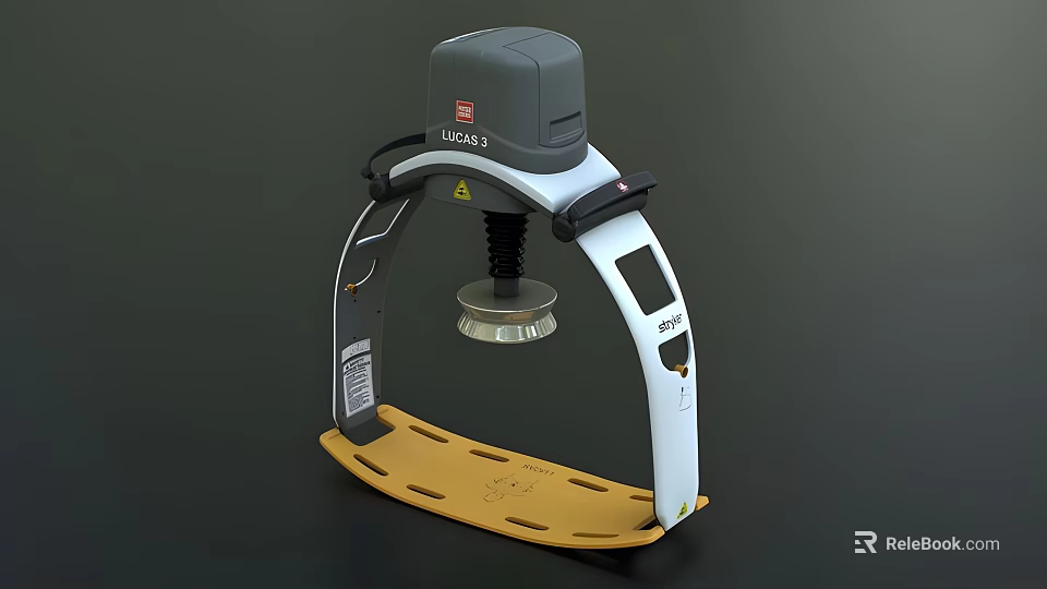 3M QUASAR 3 Device For Organ Health And Hair Care With Yellow Base 3d model 