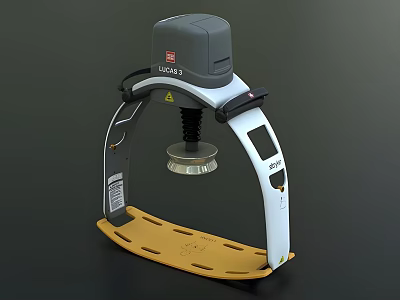 3M QUASAR 3 Device For Organ Health And Hair Care With Yellow Base 3d model