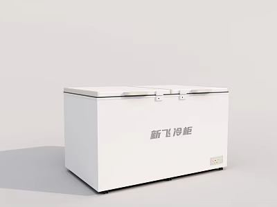 Xinfei White Standalone Freezer With Modern Design For Home Storage 3d model