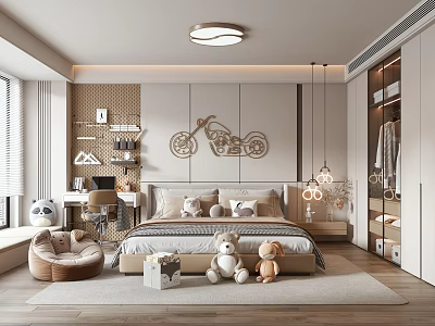 Modern Children's Room 3d model