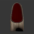 Modern Leisure Chair With Wooden Frame And Red Diamond Pattern Upholstery