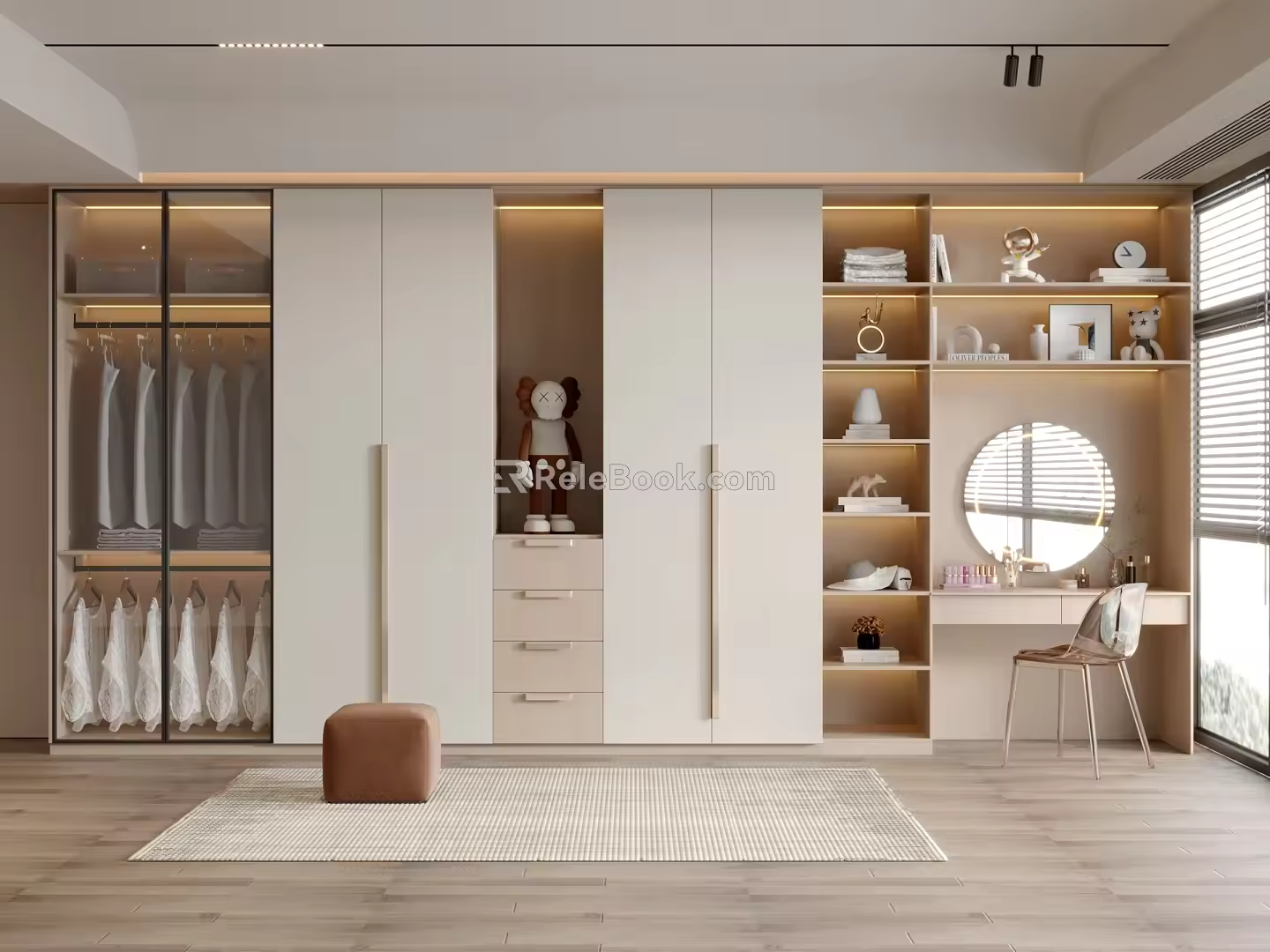 Modern wardrobe 3d model