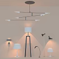 Lighting table lamp chandelier shaped lamp wall lamp 3d model