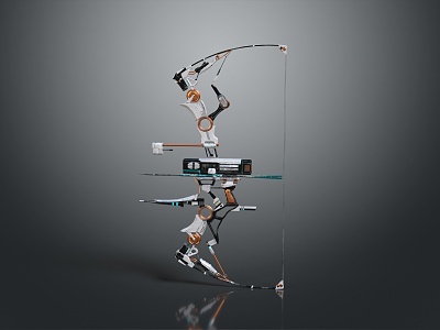 Crossbow Mechanical Crossbow Shift Bow and Arrow Shoot Far Equipment Weapons High-tech Crossbow 3d model