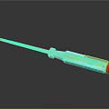 Insulated Screwdriver with Transparent Handle Red Top and Silver Shaft Hardware Tool