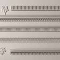 French plaster line plaster components carved 3d model