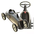 Two Vintage Toy Cars With Number 2 And Retro Design