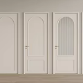 Modern White Interior Flush Doors With Various Panel Designs And Glass Inserts