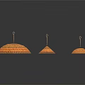 Woven Household Storage Items Three Different Sizes With Metal Hooks Braided Design