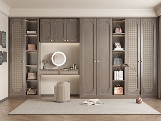 Modern Wardrobe Middle Style Wardrobe Middle Ancient Wardrobe 3d model