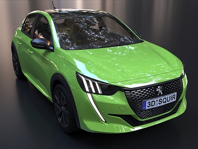 Peugeot 208 Peugeot 3d model