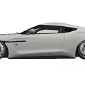 Silver Sports Car With Sleek Exterior Design In Modern Indoor Space And Shiny Wheels