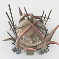 Primitive Horde Primitive Architecture Orc House 3d model