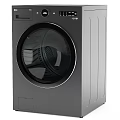 Modern Front Loading Washing Machine Daily Household Appliance With Circular Door And Gray White Design