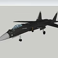 Modern Black Fighter Jet Featuring Cockpit Red Star Emblems And Aerodynamic Wings