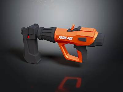 FORIS 450 Drill Power Tool Design With Orange And Black Body And Ergonomic Handle 3d model