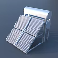 Solar Water Heater System With Flat Plate Collectors And Storage Tank