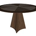 Middle Ancient Wood Dining Table Solid Wood Dining Table Round Dining Table French Dining Table Shaped Dining Table 3d model