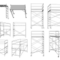 Different Styles Of Portable Scaffolding Hardware Tools For Industrial Use