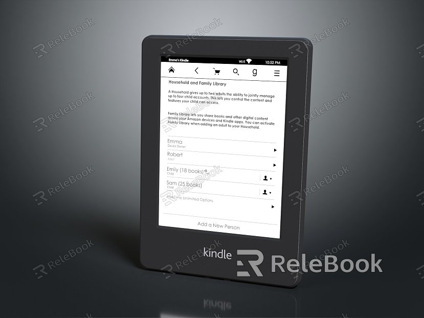 Modern e-reader e-books Amazon e-books electronic products model