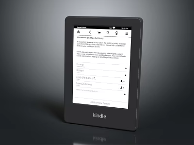 Kindle E Reader Digital Device With Text Display Screen For Electronic Reading 3d model
