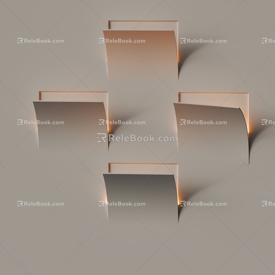 Modern wall lamp 3d model