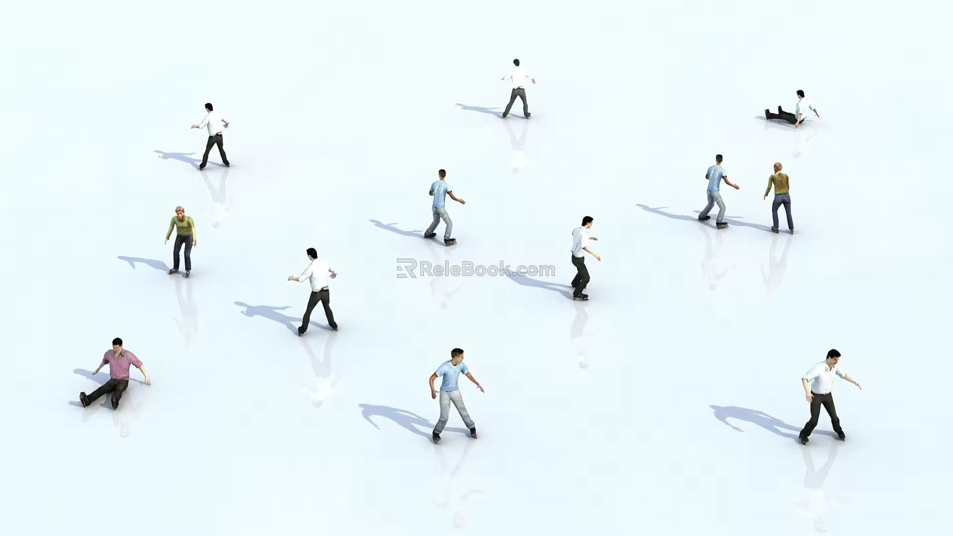 Modern Multiplayer Skater 3d model
