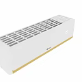 GREE White Air Conditioner With Gold Trim And 25 Degrees Display For Home Use