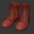 Beige High Top Lace Up Boots With Yellow Sole For Outdoor Activities And Daily Wear