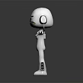 Modern Robot Assistant Small Robot Butler 3d model