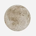 Detailed View Of The Moon Surface With Cratered Texture And Natural Features