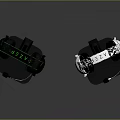 Computer Gaming Headsets With Microphone Black And White RGB Stand Mount Design