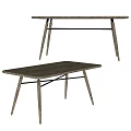 Modern Wooden Dining Tables With Slim Legs And Minimalist Design For Home