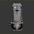 Vintage Race Car With Graffiti Design Rear Spoiler Number 37 And Multicolor Body